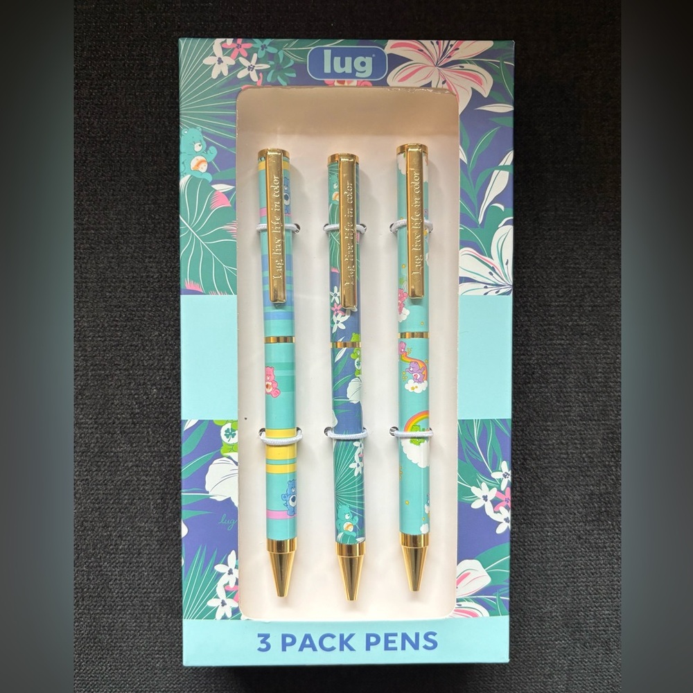 Lug Pens 3-Pack: Scribble – Care Bears Floral